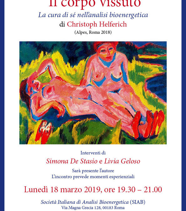 “Il corpo vissuto”. Riflessioni sulla presentazione del libro a Roma.